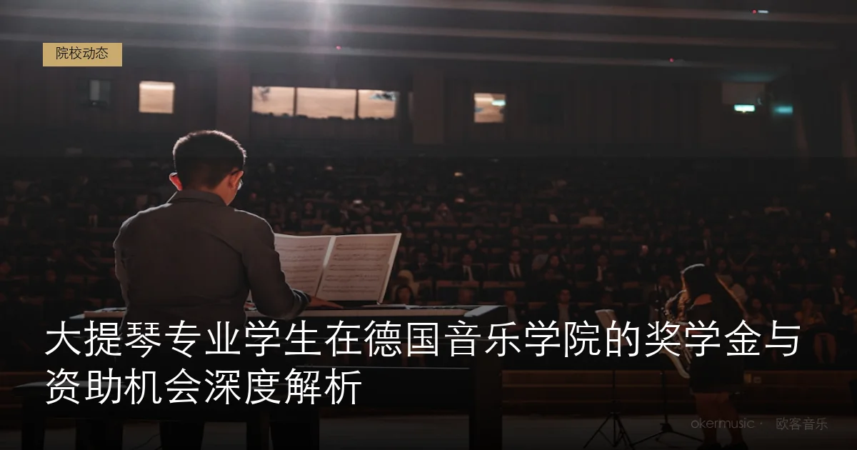 大提琴专业学生在德国音乐学院的奖学金与资助机会深度解析