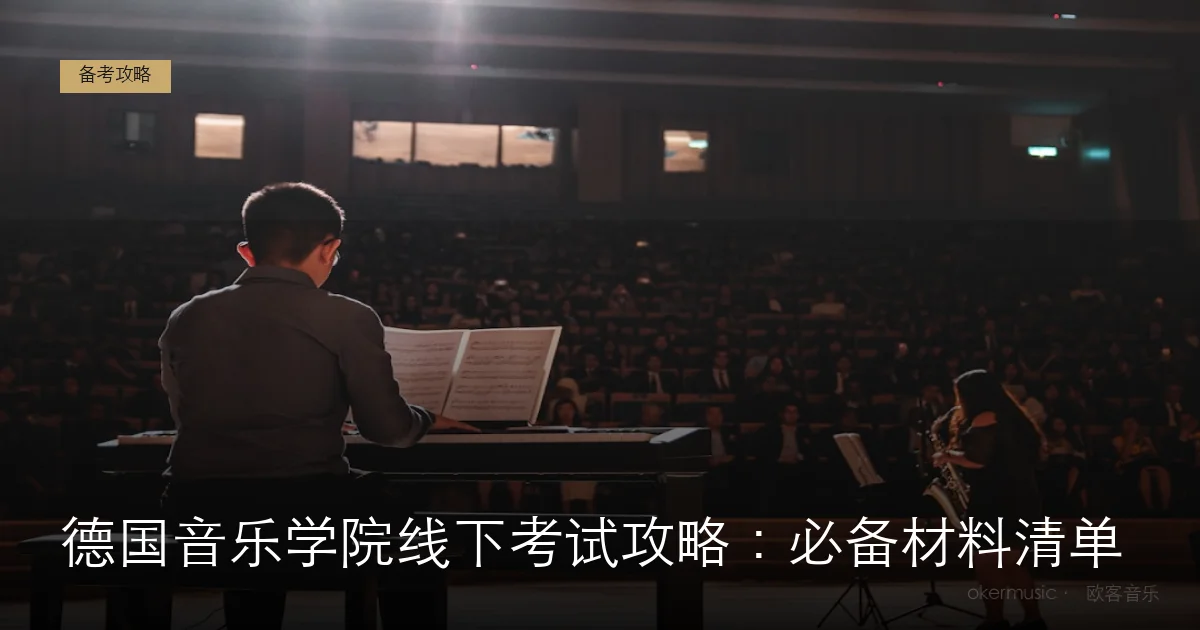 德国音乐学院线下考试攻略：必备材料清单